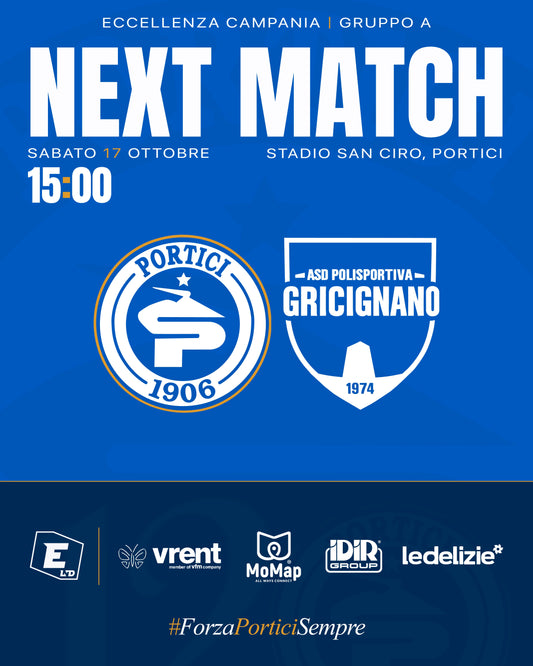 Portici - Gricignano | info tagliandi e partita